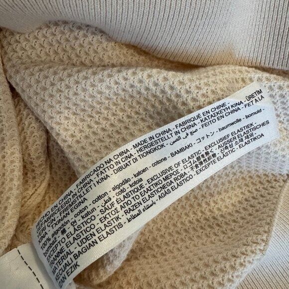 Massimo Dutti Short Sleeve Knit Top, Size Small - Picture 7 of 7